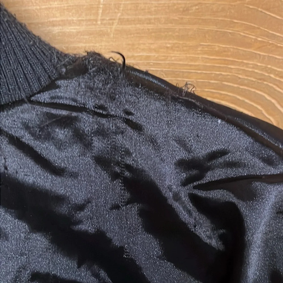 Harley-Davidson Reversible Ride It Live It Bomber Jacket Pocket Zip Black PTP 20 - Picture 12 of 13